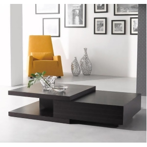J M Furniture Modern Coffee Table Hk 19 in Dark Oak - All