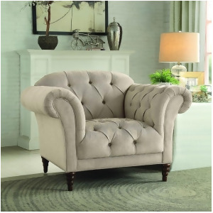 Homelegance St. Claire Upholstered Chair in Brown Fabric - All