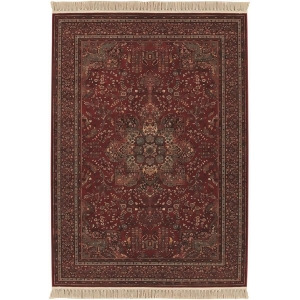 Couristan Kashimar All Over Center Medallion Rug In Antique Red - All