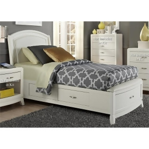 Liberty Avalon Ii Youth One Sided Storage Bed In White Truffle - All