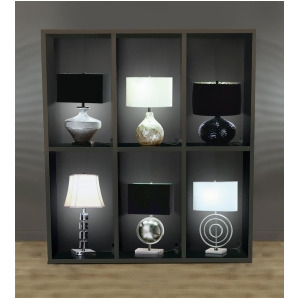 Monarch Specialties Lamp Cappuccino Instore Display Cabinet In Power Bar - All