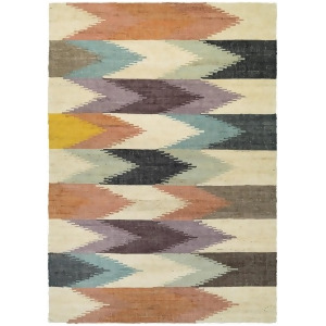 Couristan Mesquite Bayou Rug In Linen-Plum-Dusty Blue - All