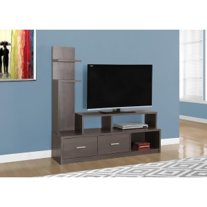 Monarch Specialties Tv Stand In Grey With A Display Tower - All