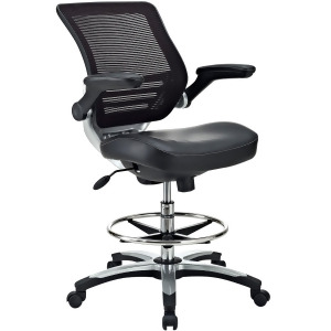 Modway Edge Drafting Stool in Black - All