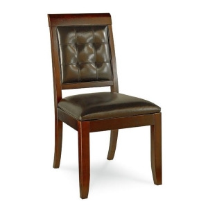 Hammary Tribecca Leather Side Chair in Root Beer - All