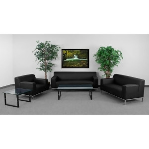 Flash Furniture Hercules Definity Series Reception Set Zb-definity-8009-set-bk - All