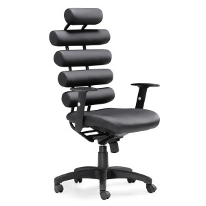 Zuo Unico Office Chair in Black Set of 2 - All