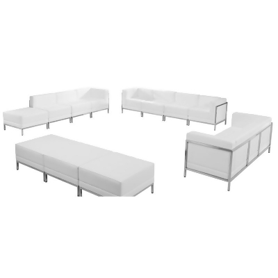 Flash Furniture Hercules Imagination Series White Leather Sofa Flash Furniture Hercules Imagination Series White Leather Sofa Lounge And Ottoma From Beyond S At Com