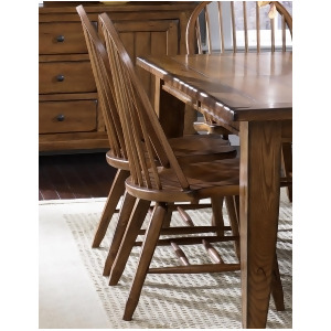 Liberty Furniture Treasures Bow Back Side Chair in Oak - All