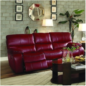 Homelegance Pecos Power Double Reclining Sofa in Red Leather Gel Match - All