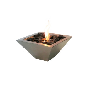Anywhere Fireplace Empire Indoor And Outdoor Fireplace With Polished Black Rocks - All
