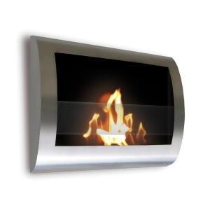 Anywhere Fireplace Indoor Wall Mount Fireplace Chelsea Model Stainless Steel - All