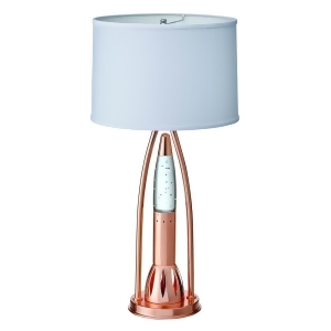 Homelegance Lenora Table Lamp in Glass Copper Chromium Metal - All