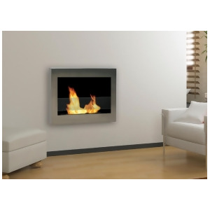 Anywhere Fireplace Indoor Wall Mount Soho Model Stainless Steel - All