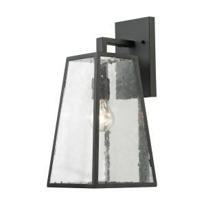 Elk Lighting Meditterano Collection 1 Light Outdoor Sconce In Textured Matte Bla - All