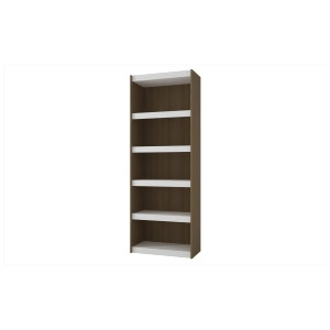 Manhattan Comfort Parana Bookcase 3.0 In Oak/ White - All