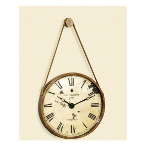 Bassett Old World Watchman Wall Clock in Burnished Gold - All