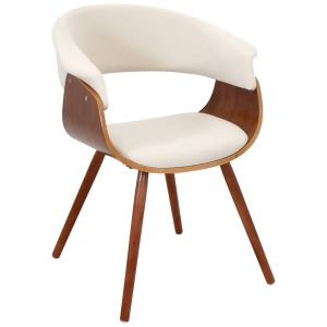 Lumisource Vintage Mod Chair In Walnut And Black - All