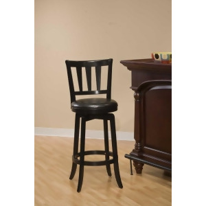 Hillsdale Presque Isle Swivel 26 Inch Counter Height Stool in Black - All