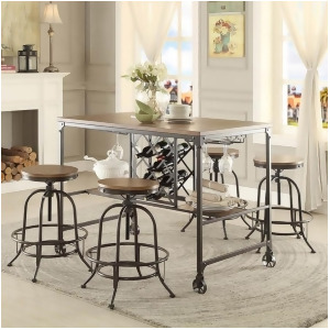 Homelegance Angstrom 5 Piece Counter Height Table Set w/Counter Height Stools in - All