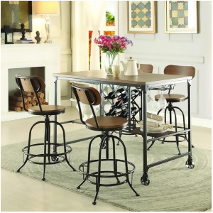 Homelegance Angstrom 5 Piece Counter Height Table Set w/Counter Height Chairs in - All