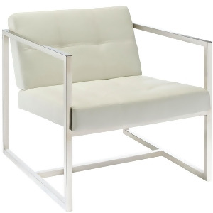 Modway Hover Lounge Chair in White - All