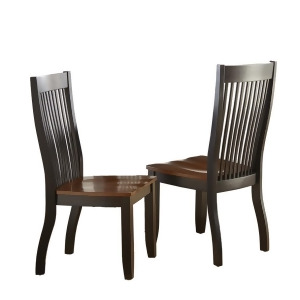 Steve Silver Lawton Side Chair in Medium Brown Set of 2 - All