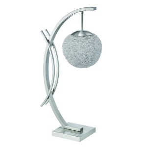 Homelegance Etsu Table Lamp in Glass Satin Nickel Metal - All