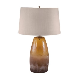 Lamp Works Glass Amber Crackle Arctic Table Lamp - All