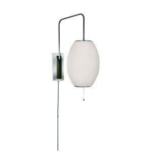 Lamp Works Cigar Swing arm Wall Sconce In White - All