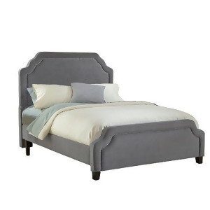 Hillsdale Carlyle California King Upholstered Bed in Pewter - All