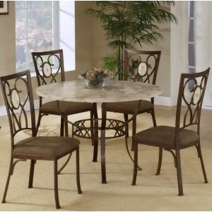 Hillsdale Brookside 5 Piece Round Dining Room Set w/ Oval Back Chairs - All