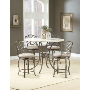 Hillsdale Brookside 5 Piece Counter Height Set w/ Hanover Stools - All