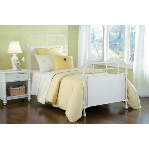 Hillsdale Kensington Metal Bed in Textured White - All