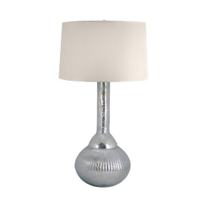 Lamp Works Mercury Glass Fluted Table Lamp In Silver - All