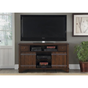 Liberty Furniture Aspen Skies Tv Console in Russt Brown Finish - All