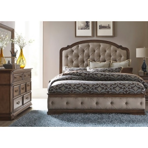 Liberty Furniture Amelia 2 Piece Upholstered Bedroom Set in Antique Toffee - All