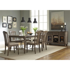 Liberty Candlewood Eight Piece Dining Set In Weather Gray - All