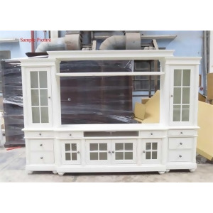 Liberty Harbor View Entertainment Center w Piers In Linen - All