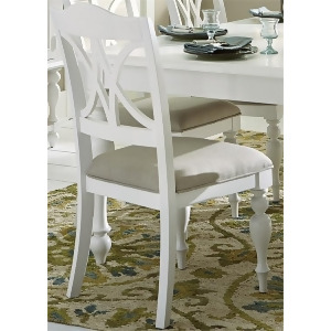 Liberty Summer House I Slat Back Side Chair In Oyster White Set of 2 - All
