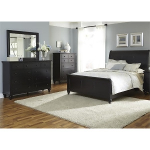 Liberty Hamilton Iii Sleigh Four Piece Chest Bedroom Set In Black - All