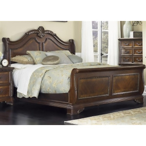 Liberty Furniture Highland Court Sleigh Bed in Rich Cognac Finish - All