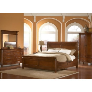 Liberty Furniture Cotswold Sleigh Bed Dresser Mirror Chest in Cinnamon Fin - All