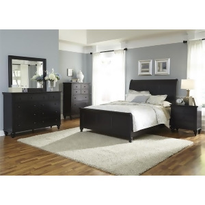 Liberty Hamilton Iii Sleigh Five Piece Bedroom Set In Black - All