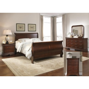 Liberty Furniture Carriage Court Sleigh Bed Dresser Mirror Chest Nightst - All