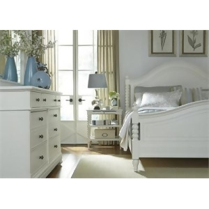Liberty Furniture Harbor View Poster Bed Dresser Mirror in Linen Finish - All