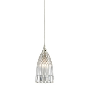 Elk Lighting Kersey 1 Light Pendant In Satin Nickel 10458/1 - All