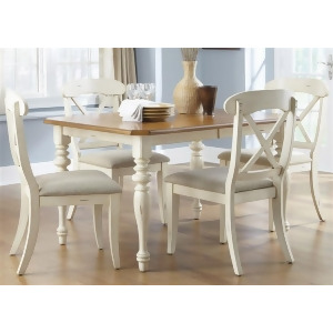 Liberty Furniture Ocean Isle Opt 5 Piece Rectangular Table Set in Bisque with Na - All