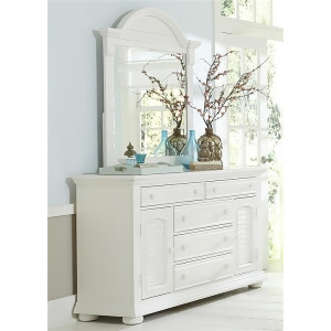 Liberty Furniture Summer House Dresser Mirror in Oyster White Finish - All