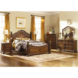 Liberty Furniture Messina Estates Poster Bed Dresser Mirror Chest Nights - All